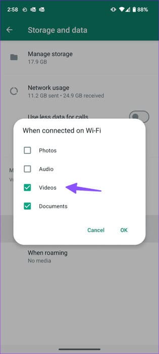 WhatsApp-videos-not-playing-12-461x1024-1 أفضل 9 طرق لإصلاح عدم تشغيل مقاطع فيديو WhatsApp على iPhone وAndroid