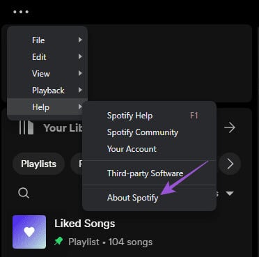 about-spotify-windows أفضل 6 إصلاحات لعدم مزامنة Spotify بين الهاتف المحمول وسطح المكتب