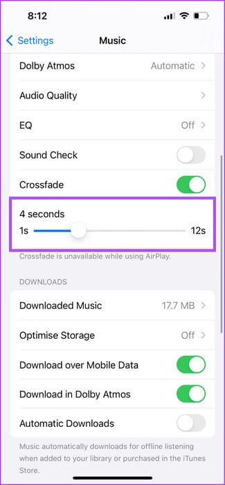 change-crossfade-transition-time-475x1024-1 iOS 17: ميزات Apple Music الجديدة التي يجب عليك تجربتها