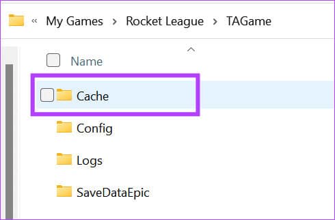 choose-cache 15 طريقة لإصلاح تعطل لعبة Rocket League أو تجمدها