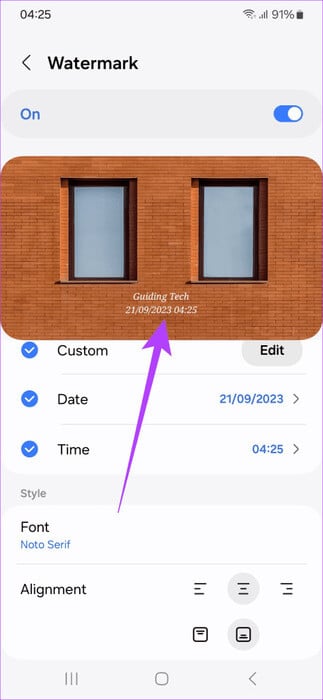 custom-watermarks-customization-473x1024-1 8 أفضل نصائح وحيل Samsung One UI 6 التي يجب أن تعرفها