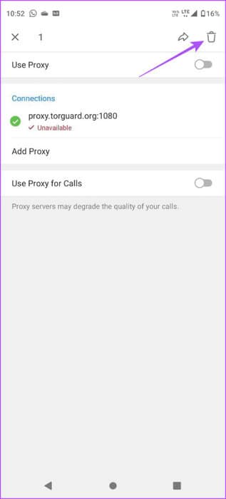 delete-proxy-list-from-Telegram-on-android-463x1024-1 كيفية إعداد اتصال الوكيل على Telegram على الهاتف المحمول وسطح المكتب
