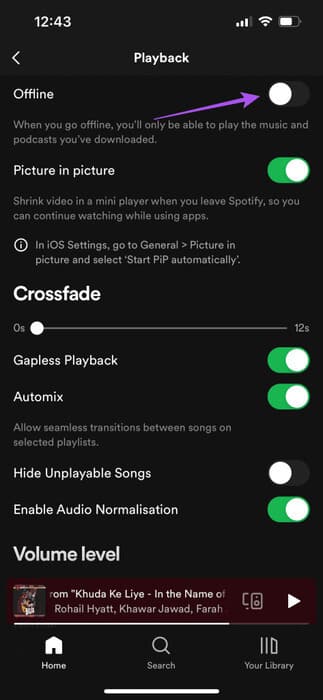 enable-offline-mode-spotify-mobile-473x1024-1 أفضل 6 إصلاحات لعدم مزامنة Spotify بين الهاتف المحمول وسطح المكتب