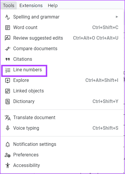 كيفية إضافة وإزالة أرقام الأسطر في Google Docs - %categories