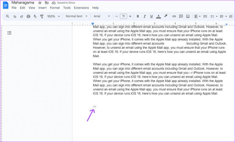 أفضل 3 طرق لإنشاء Em Dash في Google Docs | أحلى هاوم