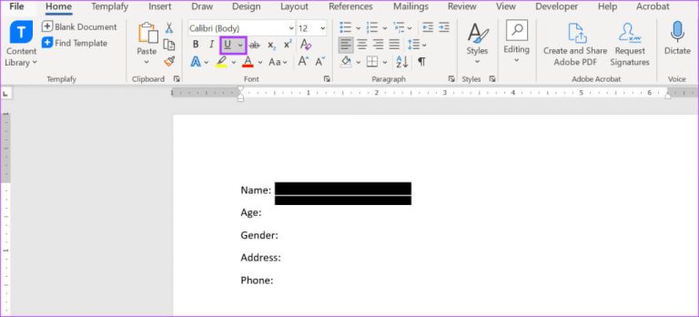 3 mejores formas de subrayar texto en Microsoft Word | el mejor hogar