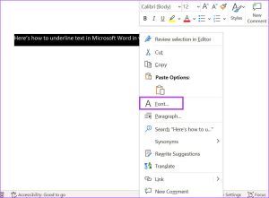 3 mejores formas de subrayar texto en Microsoft Word | el mejor hogar