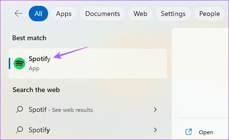 open-spotify-windows-11 أفضل 6 إصلاحات لعدم مزامنة Spotify بين الهاتف المحمول وسطح المكتب
