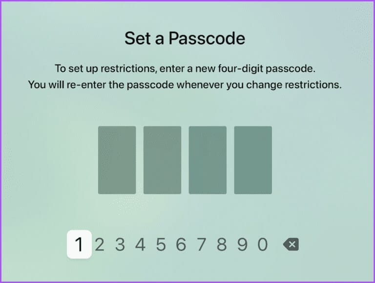 set-a-passcode-apple-tv-768x580-1 كيفية إعداد أدوات الرقابة الأبوية على Apple TV