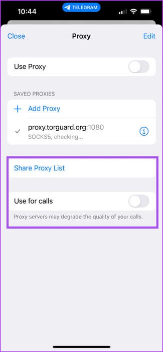 share-proxy-list-and-use-for-calls-Telegram-iPhone-475x1024-1 كيفية إعداد اتصال الوكيل على Telegram على الهاتف المحمول وسطح المكتب
