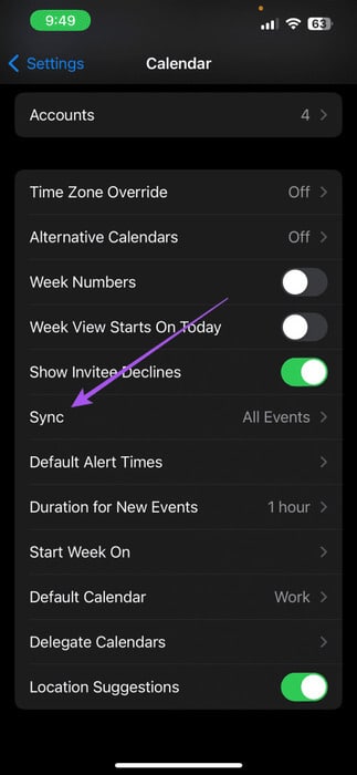 أفضل 5 إصلاحات لاختفاء الأحداث من تطبيق التقويم على iPhone - %categories