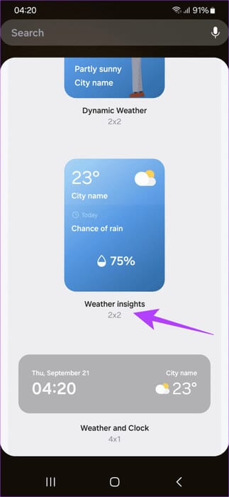 the-weather-insights-widget-shows-added-information-473x1024-1 8 أفضل نصائح وحيل Samsung One UI 6 التي يجب أن تعرفها