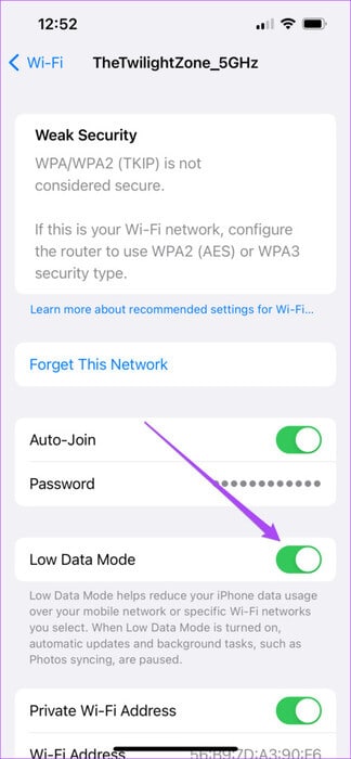 turn-off-low-data-mode-wifi-iphone-474x1024-3 أفضل 6 إصلاحات لعدم مزامنة Spotify بين الهاتف المحمول وسطح المكتب