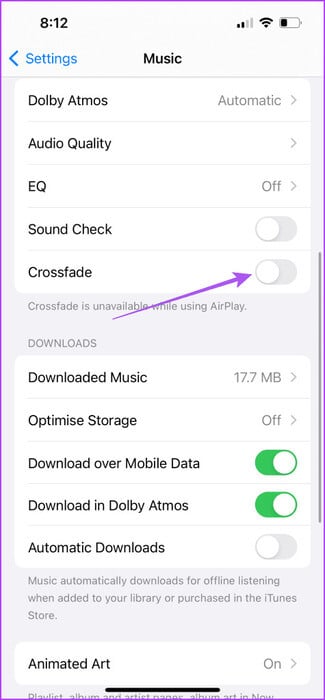 turn-on-crossfade-in-apple-music-iphone-475x1024-1 iOS 17: ميزات Apple Music الجديدة التي يجب عليك تجربتها