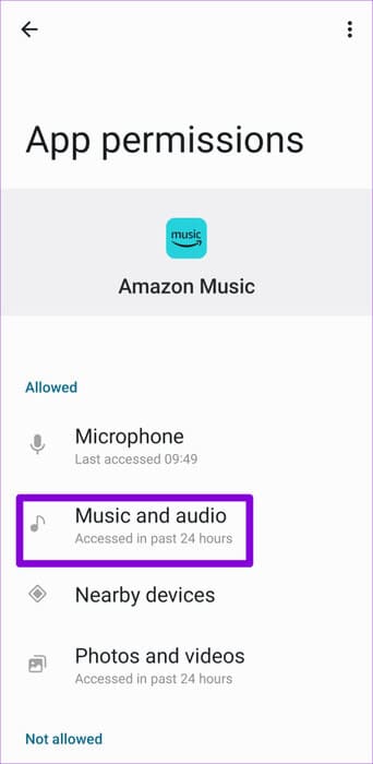 Amazon-Music-App-Permissions-on-Android-500x1024-1 أفضل 9 طرق لإصلاح عدم تنزيل Amazon Music على Android وiPhone
