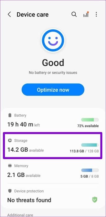 Android-Storage-Status-500x1024-1 أفضل 9 طرق لإصلاح عدم تنزيل Amazon Music على Android وiPhone
