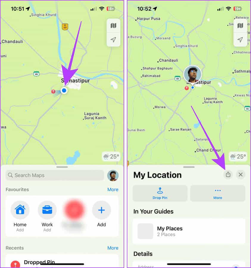 Apple-Maps-on-iPhone 5 طرق لمشاركة الموقع من iPhone إلى Android والعكس