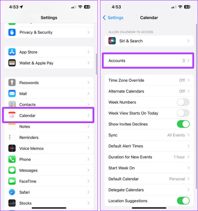 Calendar-Settings-iPhone كيفية استخدام ومشاركة Google Calendar على iPhone