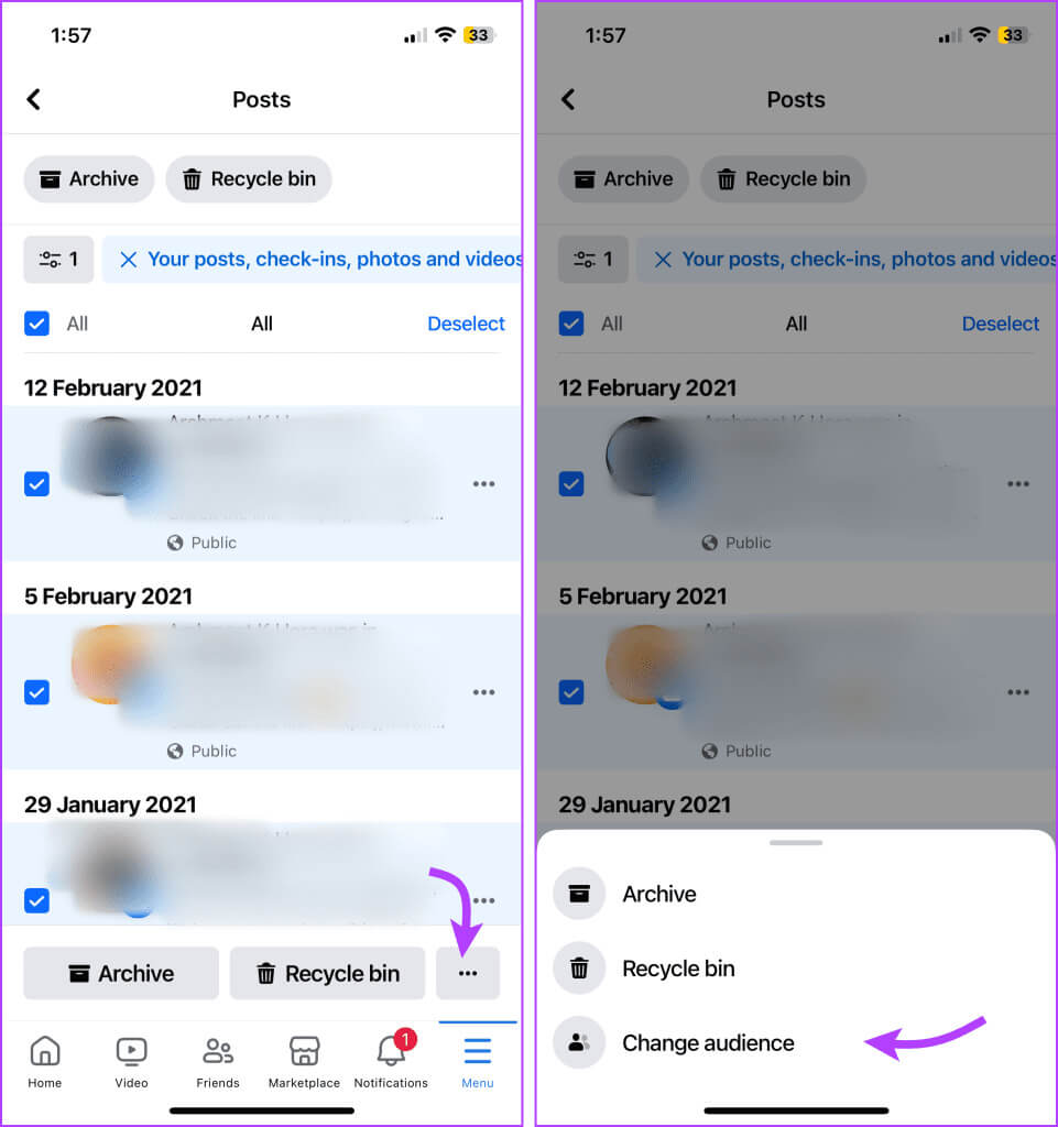 Change-Audience-for-All-or-Some-Posts-via-the-Facebook-App-3-961x1024-1 كيفية إخفاء جميع المنشورات على Facebook عن الجمهور أو الأصدقاء