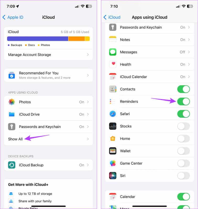 Check-Reminders-is-on-1 كيفية إنشاء ومشاركة قائمة التسوق على iPhone