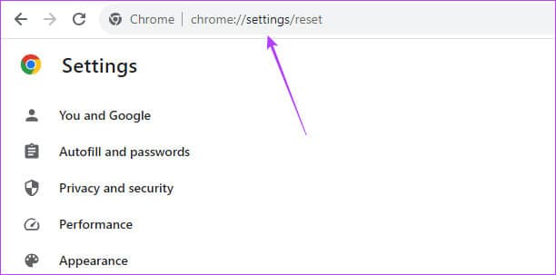 Chrome-reset-page أهم 7 إصلاحات لخطأ Err_Cache_Miss على Google Chrome وFirefox