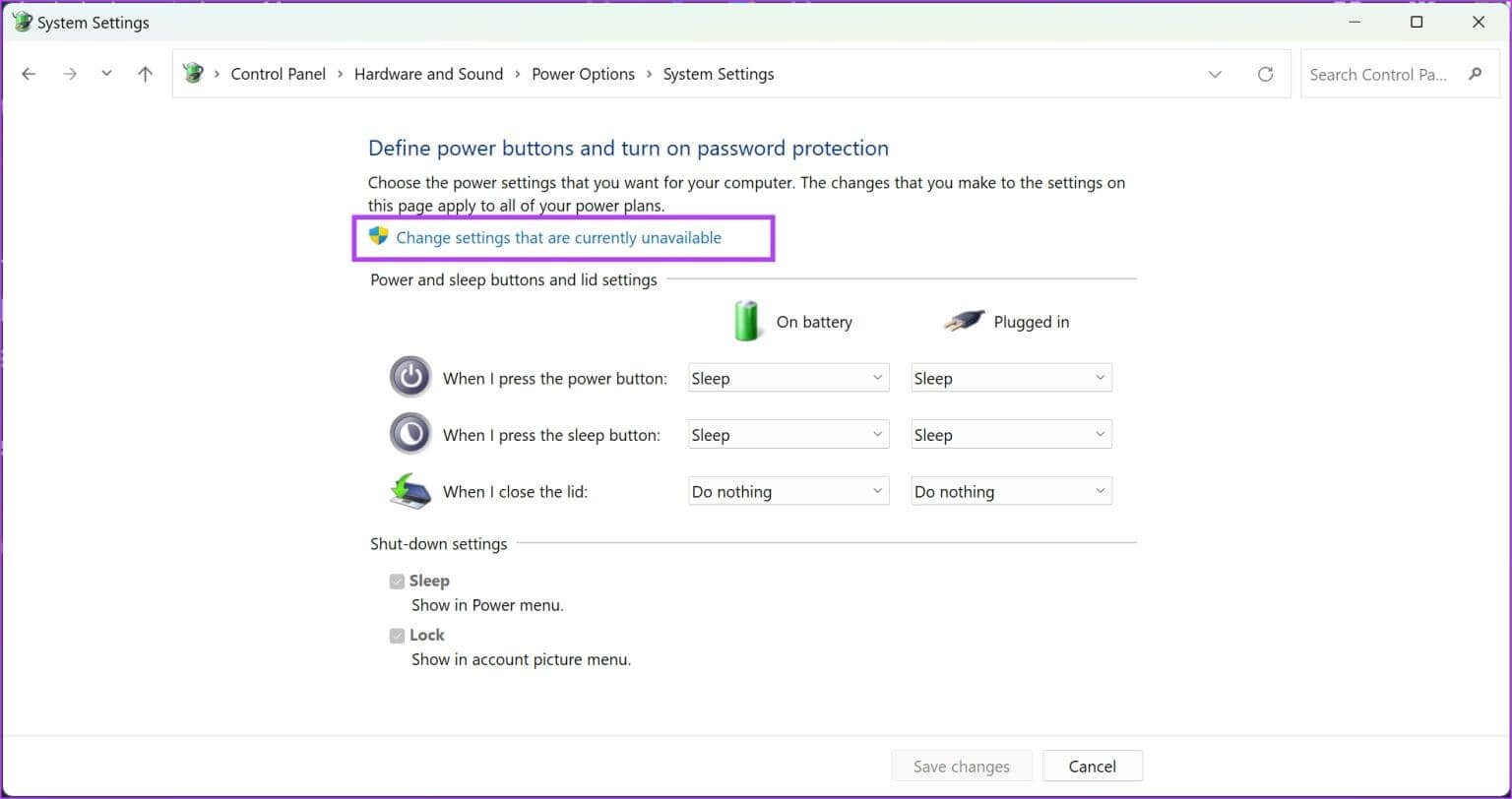 Click-on-Change-Settings-that-are-currenlty-unavailable-1536x812-1 11 إصلاح لعدم توفر أو عدم عمل خيار Windows Hello Fingerprint