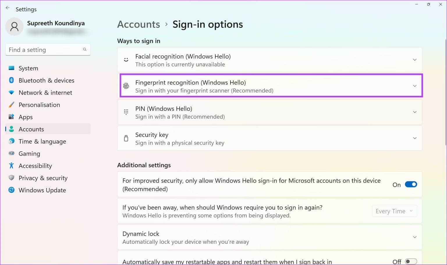 Click-on-Fingerprint-Recognition-1536x912-1 11 إصلاح لعدم توفر أو عدم عمل خيار Windows Hello Fingerprint