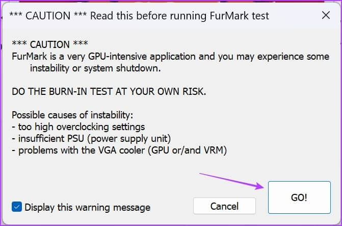 Click-on-GO كيفية التحقق من صحة GPU على Windows