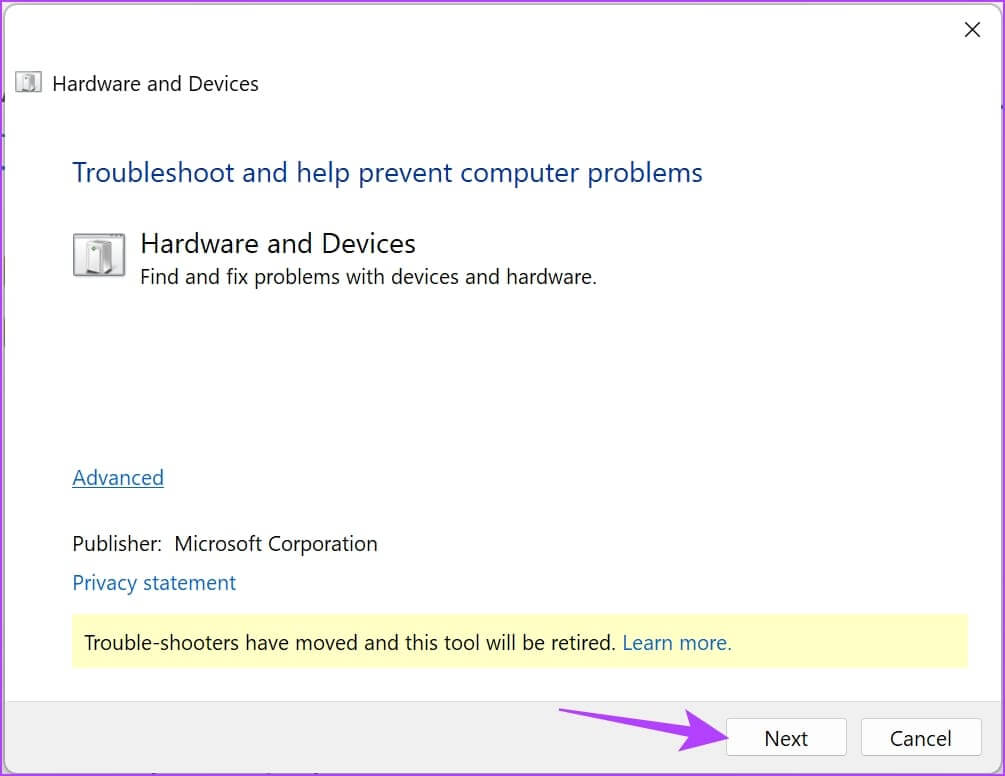 Click-on-Next-8 11 إصلاح لعدم توفر أو عدم عمل خيار Windows Hello Fingerprint