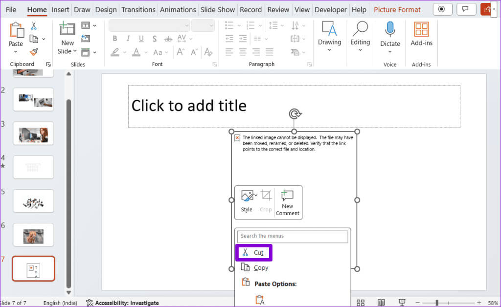 Cut-an-Image-in-PowerPoint-1024x628-1 أفضل 8 إصلاحات لعدم عرض PowerPoint للصور على Windows