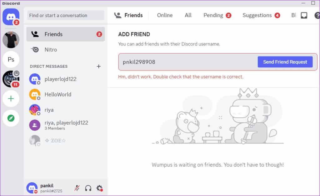 Discord-Friend-Request-Failed-1024x628-1 أفضل 6 طرق لإصلاح عدم عمل طلبات الصداقة في Discord