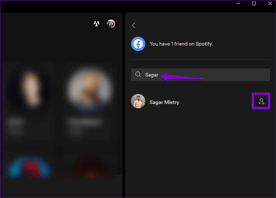 Follow-a-Facebook-Friend-on-Spotify أفضل 7 إصلاحات لعدم عرض Spotify لنشاط الأصدقاء