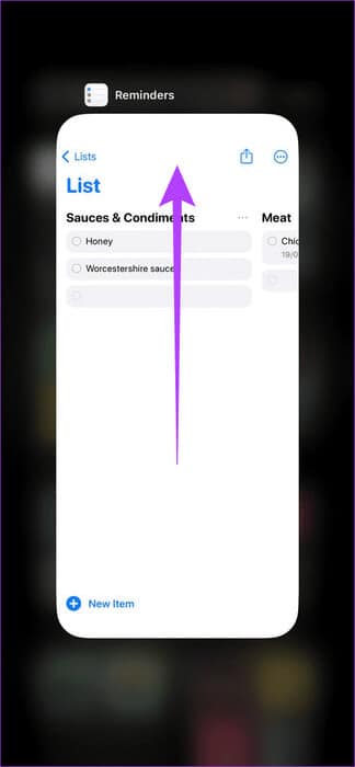 Force-Close-Reminders-App 7 طرق لإصلاح عدم عمل قائمة التسوق (قائمة البقالة) على iPhone