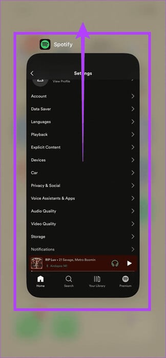 Force-Close-Spotify-Mobile-app 10 طرق لإصلاح عدم عمل أو عدم توفر Spotify Jam