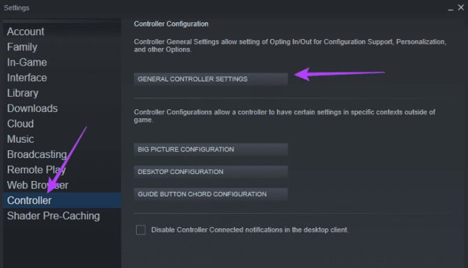 General-controller-settings-671x385-1 أفضل 7 إصلاحات لعمل وحدة التحكم في الألعاب مثل الماوس على Windows 11