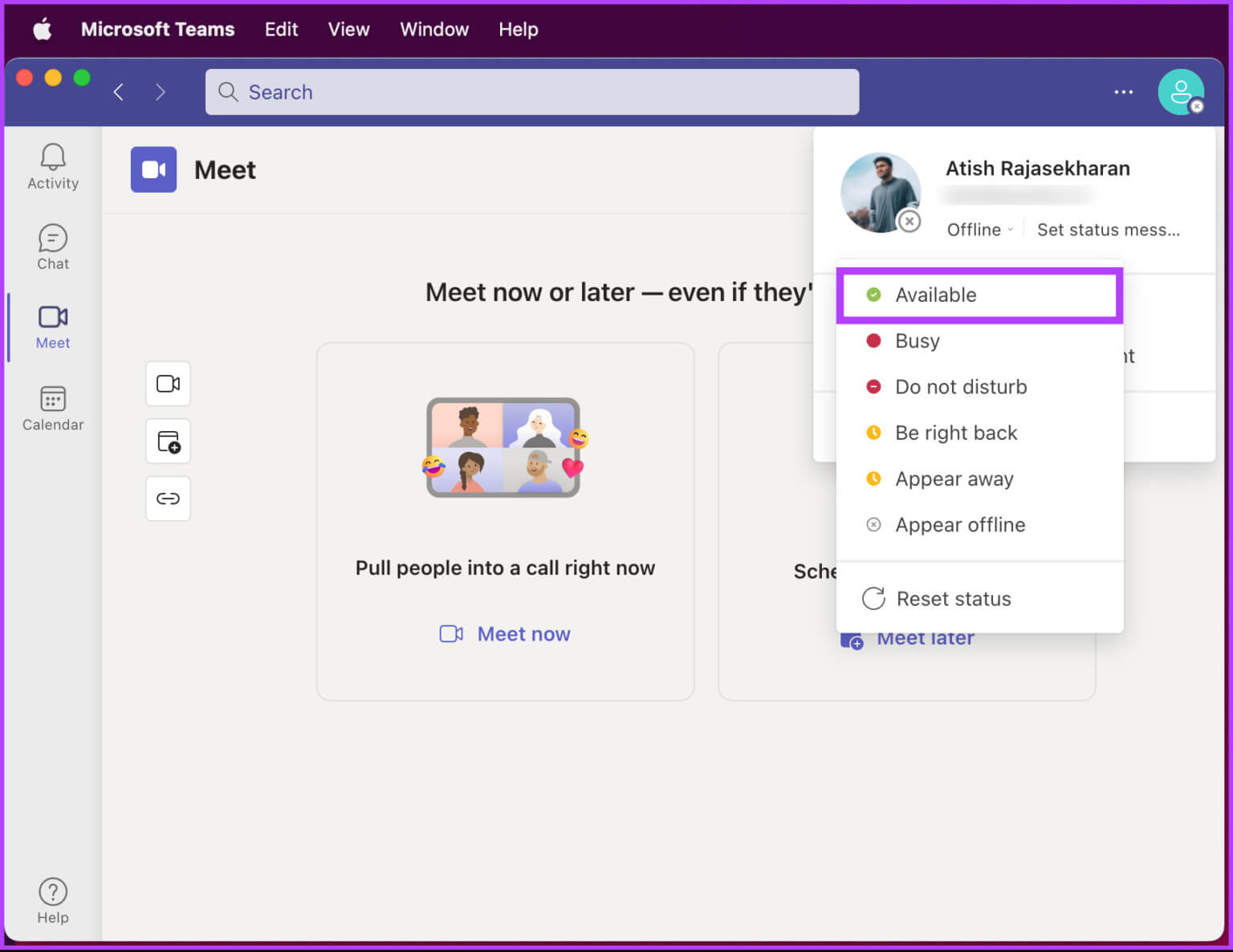 How-to-Keep-Microsoft-Teams-Status-Green-All-the-Time_23-1536x1186-1 4 طرق لإصلاح استمرار Microsoft Teams في الظهور بعيدًا