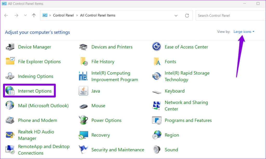 Internet-Options-on-Windows-1024x615-1 4 طرق لمنع Internet Explorer من فتح Edge