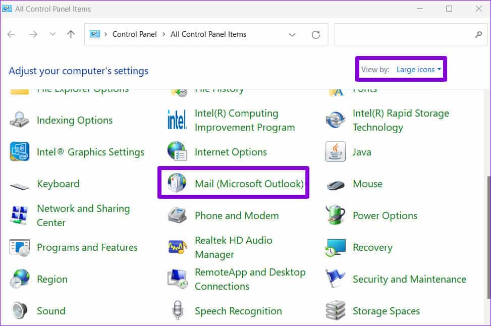 Mail-Microsoft-Outlook أفضل 5 طرق لإصلاح خطأ لا يمكن الوصول إلى ملف بيانات Outlook على Windows