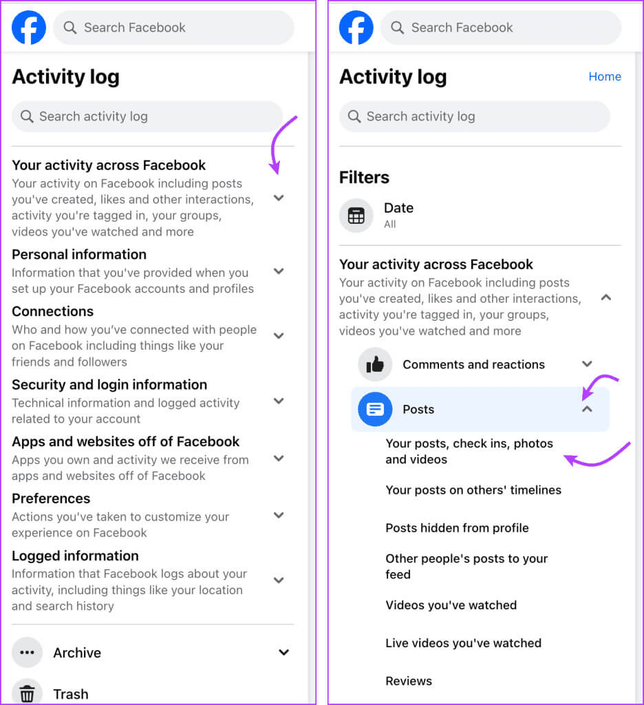 Manage-Previous-Posts-Visibility-from-Facebook-Web-1-936x1024-1 كيفية إخفاء جميع المنشورات على Facebook عن الجمهور أو الأصدقاء
