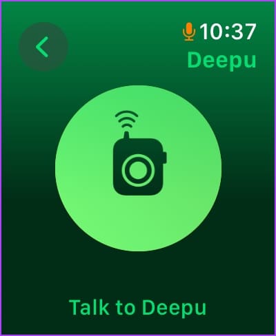 Message-is-being-recorded كيفية استخدام Walkie-Talkie على Apple Watch