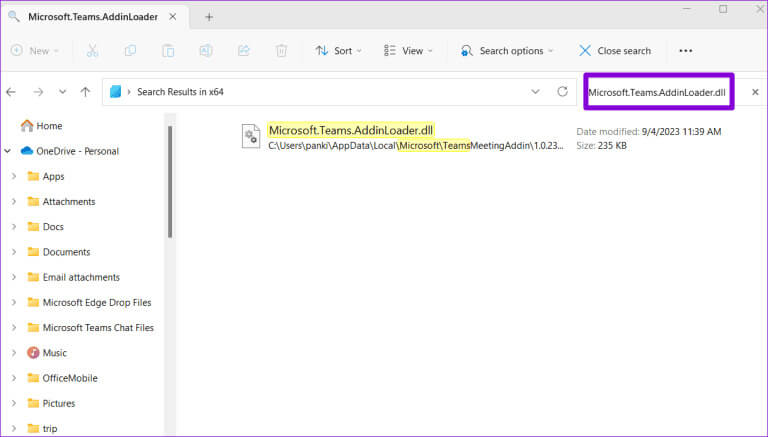 Microsoft-Teams-Add-in-DLL-File-768x437-1 أفضل 6 طرق لإصلاح عدم ظهور الوظيفة الإضافية لاجتماعات Microsoft Teams في Outlook على Windows