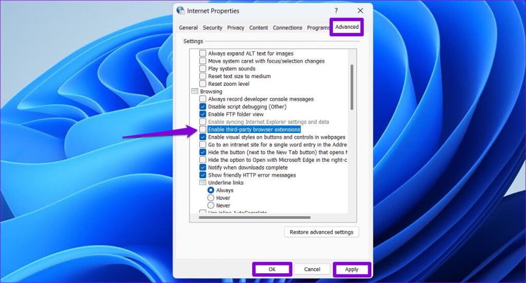 Modify-Internet-Properties-on-Windows-1024x551-1 4 طرق لمنع Internet Explorer من فتح Edge