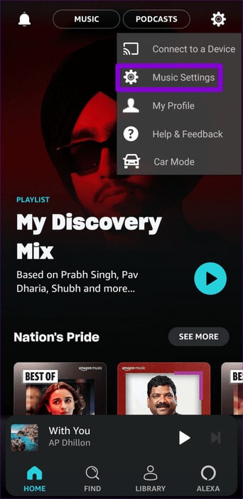 Music-Settings-in-Amazon-Music-App-500x1024-2 أفضل 9 طرق لإصلاح عدم تنزيل Amazon Music على Android وiPhone