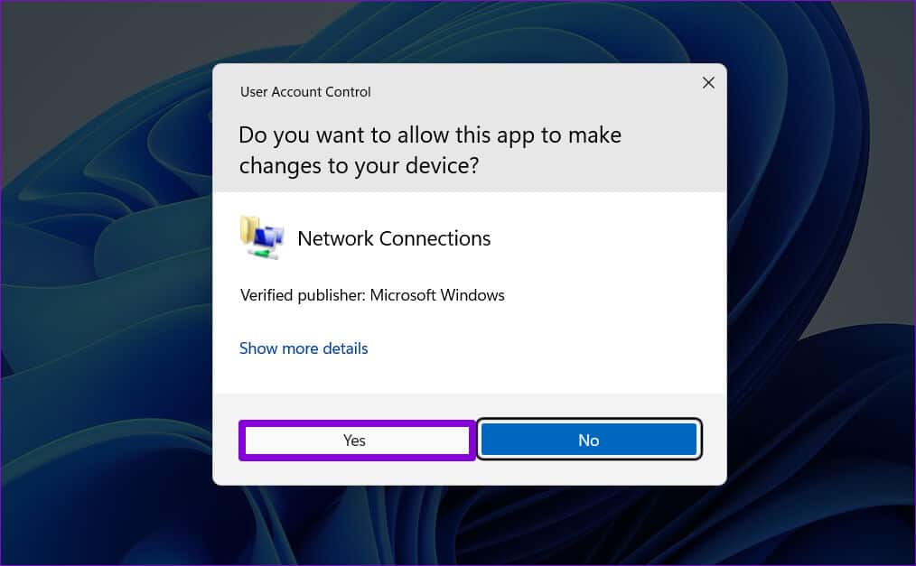 Network-Connection-UAC أفضل 8 طرق لإصلاح خطأ فشل تحميل صفحة الويب في Steam على Windows