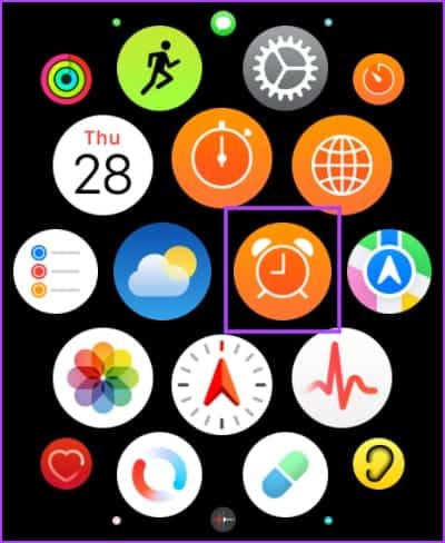 Open-Alarms-App كيفية ضبط المنبه على Apple Watch