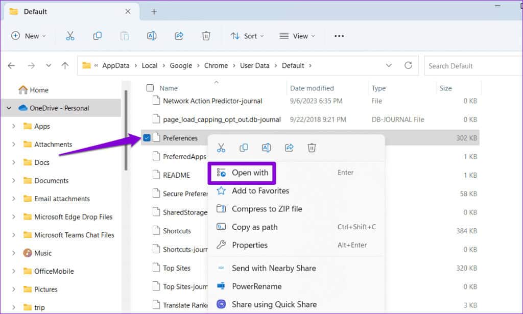 Open-Chrome-Preferences-File-1024x615-1 أفضل 6 طرق للتخلص من رسالة "لم يتم إغلاق Chrome بشكل صحيح"