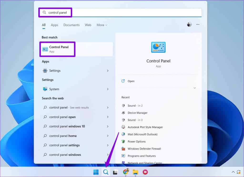 Open-Control-Panel-on-Windows-4-1024x741-1-1 أفضل 5 طرق لإصلاح خطأ لا يمكن الوصول إلى ملف بيانات Outlook على Windows