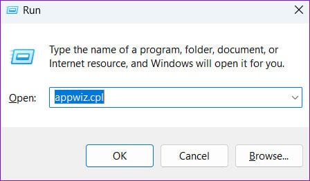 Open-Programs-and-Features-on-Windows-1 أفضل 7 طرق لإصلاح مشكلة عدم عمل الملء التلقائي في Microsoft Excel على Windows