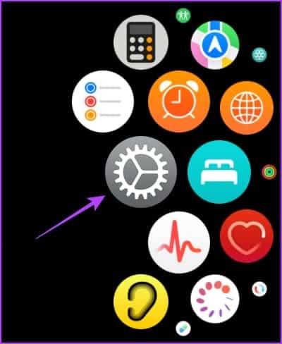 Open-Settings-on-Apple-Watch كيفية تعطيل وقت التوقف على Apple Watch