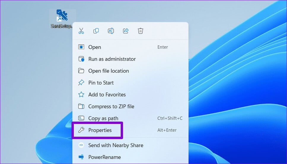 Open-Shortcut-Properties أفضل 6 إصلاحات لخطأ لا يمكن الوصول إلى مسار الجهاز المحدد أو خطأ في الملف على Windows